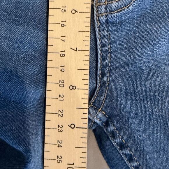 Free People High Rise Skinny Frayed Hem Jeans Distressed Medium Wash Size 27 - Picture 12 of 15